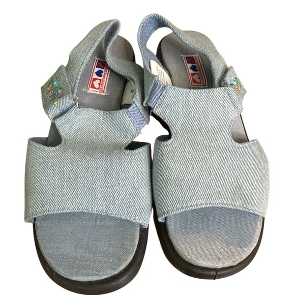 Blue Comfort Sandals with Adjustable Straps - Picture 1 of 6